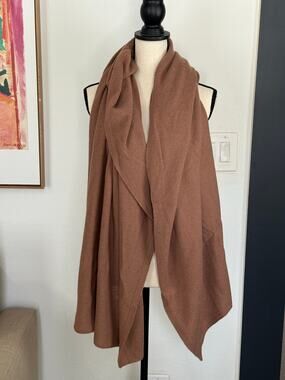 Margaret O'Leary 100% Cashmere Wrap Scarf Shawl Maple One Size